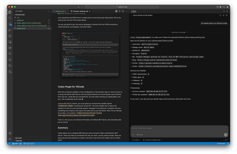 How to Use the GitHub MCP Server with Codex – Martins Blog